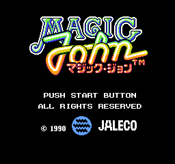 Magic John (Japan) Title Screen